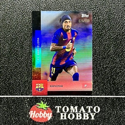 RAPHINHA /150 BLUE REFRACTOR TOPPS FAN TEAM SET 2025-26 BARCELONA