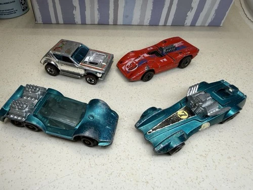 🔥 Hot Wheels Redline Lot Of 4 Junkyard Cars, Filler Or Restore