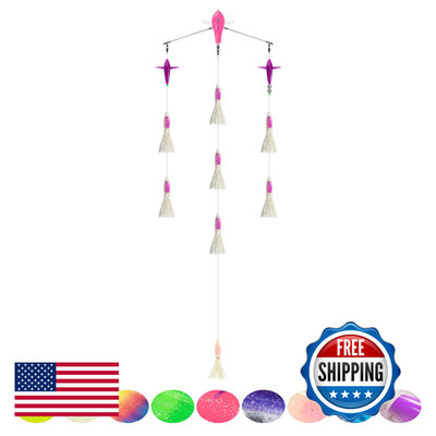 Bluewing 18In Upgraded Fishing Spreader Bar Starboard Canyon 9In Squids