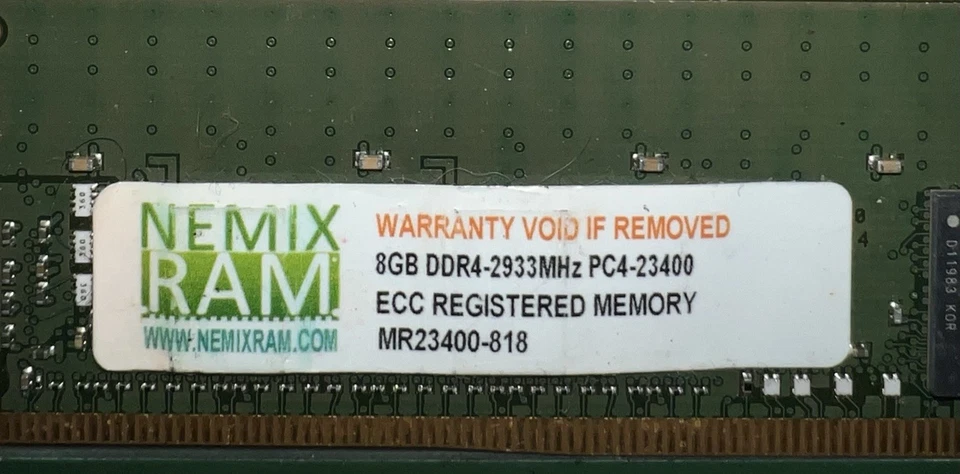 Nemix 8gb 2933mhz DDR4 Ram Non-ECC UDIMM Memory Module - Image 2 of 2