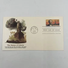 1985 Statue Of Liberty 1st Day Of Issue Stamp And Envelope