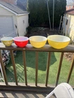 PYREX Primary Colors SET of 4 Nesting/Mixing Bowls 401, 402, 403, 404