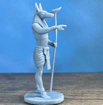 Tabletop Miniature Anubis of the god of death afterlife and the Underworld 80mm