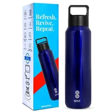 SINT 27 Oz Insulated Stainless Steel Sports Bottle – Leak Proof, Sweat-Free
