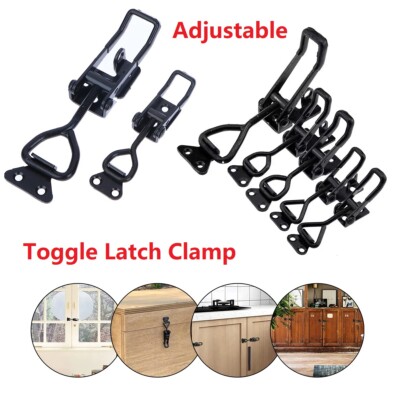 Adjustable Toggle Clamps Pull Latch Heavy Duty Lock Hasp Catch Clip Lever Buckle