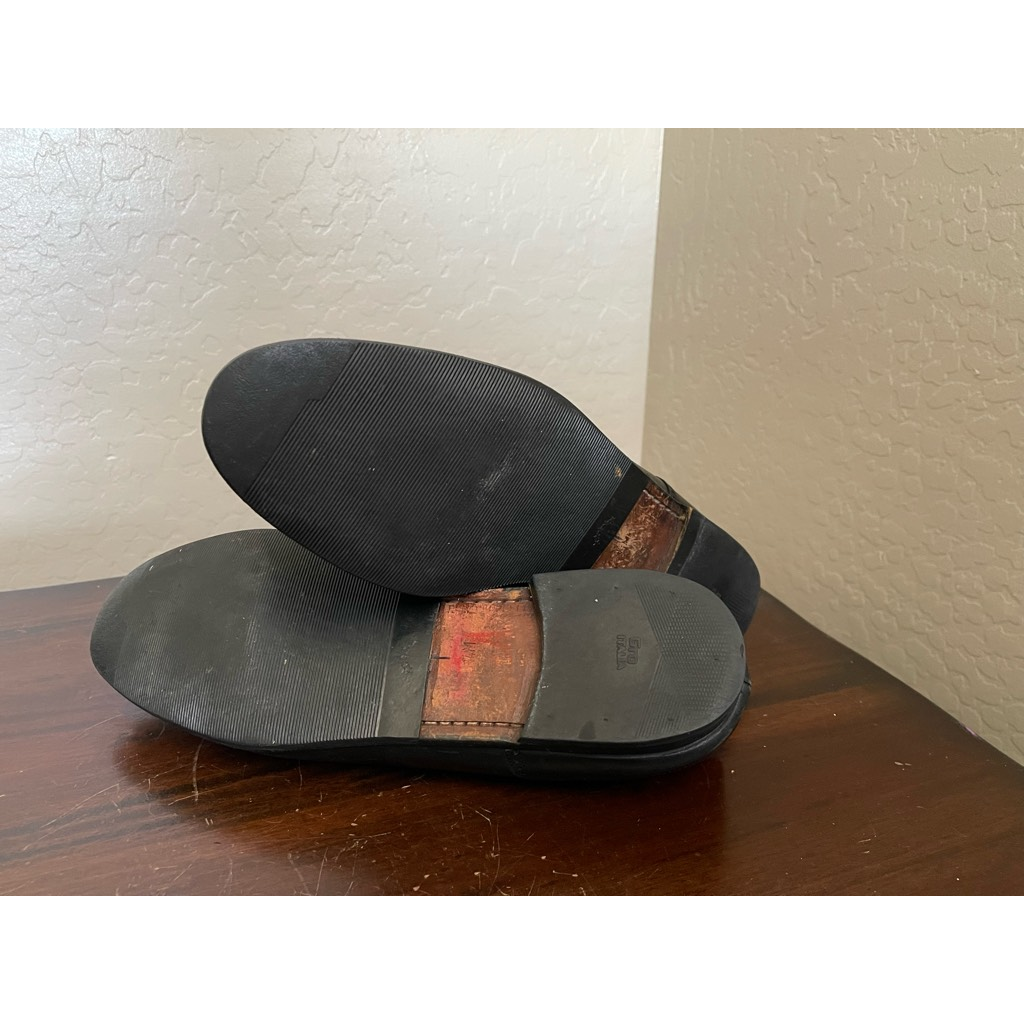 Mezlan Mens Havana Loafer Dress Shoes Black Cap Toe Tasseled Slip On 14 Vintage Mezlan Havana Tasseled Cap Toe Slip-on Loafers Sz  main image 4
