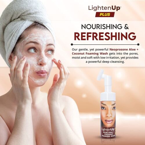 Lightenup Skin Brightening Face Wash Foaming Cleanser 5 Fl Oz / 150 Ml Acne Face - Picture 4 of 7