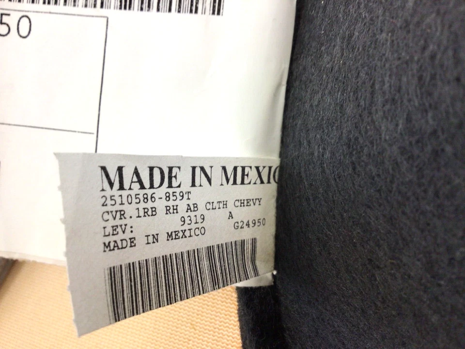 Chevrolet Traverse 2015-2017 asiento del pasajero delantero derecho trasero cubierta de tela negra OEM Foto 4 de 4