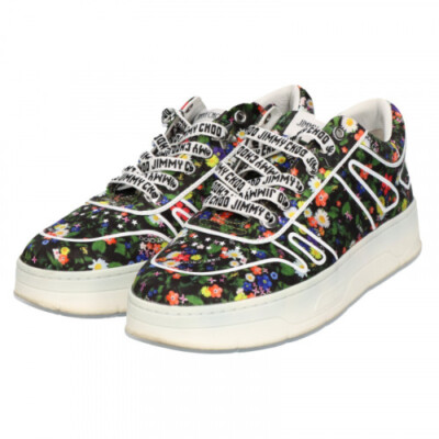 JIMMY CHOO Flower Print Low-Top Sneakers in Multicolor, US