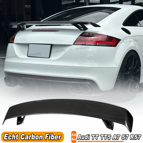 Spoiler posteriore in carbonio per Audi TT TTS 8J A5 A7 S7 RS7 A6 spoiler labbro attacco posteriore  - Foto 1 di 10