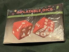 NEW 12” Inflatable Giant Dice - Gag Gift, White Elephant, Novelty, Christmas