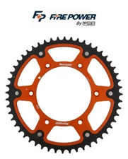 Fire Power by Supersprox Hybrid Orange Black Rear Sprocket 49T KTM 1990 and up