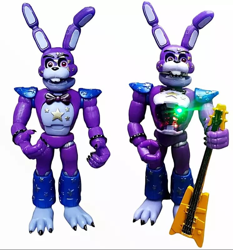 GLAMROCK BONNIE action figure 8 FNAF Five Nights at Freddy's SECURITY  BREACH ⚡⚡