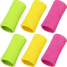 6 Inch Long Wristbands Sports Sweatband Tennis Elastic Armbands