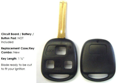 NEW keyless remote key fob car shell case for Lexus N14TMTX-1 RX300 1999-2003