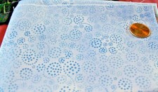 Beautiful Blue Spiral 15 x 60 Inch Strip 100 Cotton Quilt Fabric