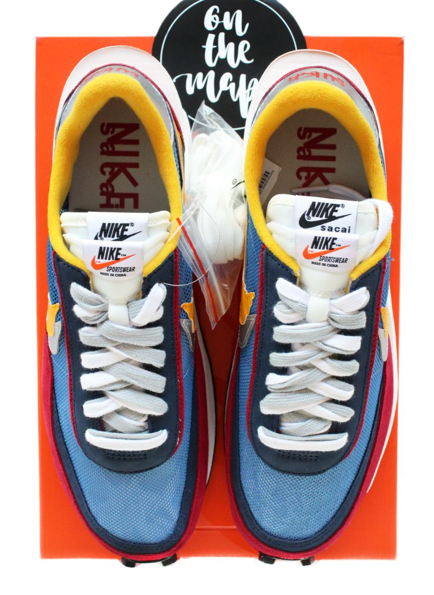 Nike x Sacai LDwaffle Daybreak Varsity Blue Red UK 9 US 10 EUR 44
