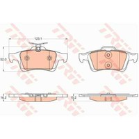 TRW BremsbeläGe GDB2033 BremsklöTze FüR Ford C-Max II DXA/CB7 Dxa/Ceu