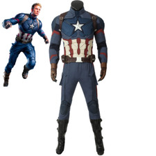 Captain America Steve Rogers Costume The Avengers Endgame outfit Cosplay Suit