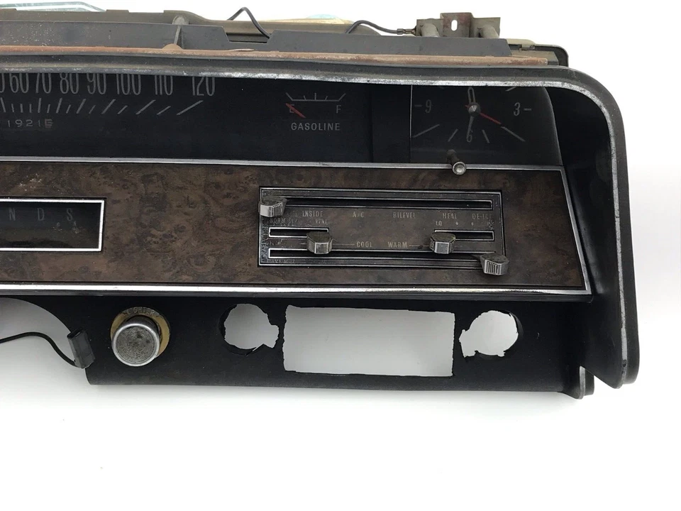 Pontiac Bonneville 1969 70 tablero bisel calibre grupo calentador control limpiaparabrisas interruptor Foto 4 de 4