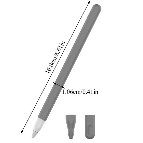 Silicone Protective Case For Apple Pencil 2 Pen Case Retractable Tip Secure Cap - Afbeelding 2 van 28