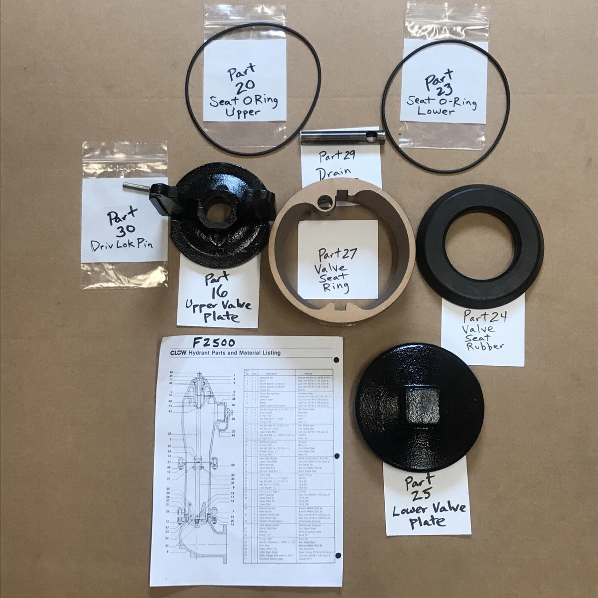 Clow Fire Hydrant Repair Kits