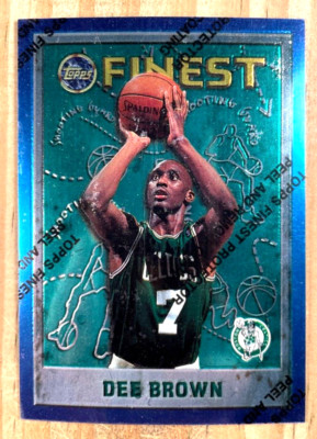 1995-96 TOPPS FINEST DEE BROWN W/PEEL CARD#29 NM-MT JACKSONVILLE CELTICS MAGIC