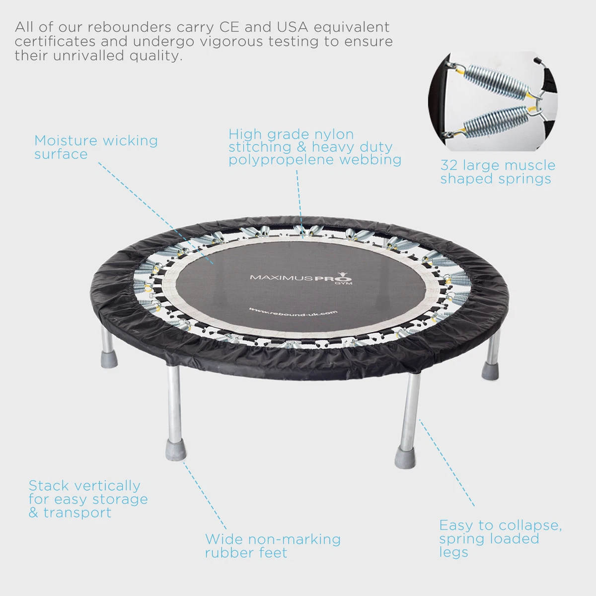 Maximus pro mini clearance trampoline
