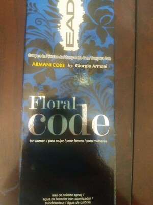EAD Floral Code Cologne Spray for Men 2.5 oz 75ml Eau De Toilette New-SHIP 24 HR