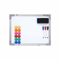 Magnettafel HWC-C84, Whiteboard Memoboard Pinnwand, Inkl. ZubehöR, 40X30Cm
