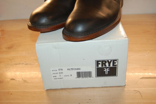NIB FRYE Men's Walter Chukka Black 11 D US Made In USA Handcrafted $400 87164 - Picture 2 of 11