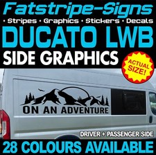 fits Fiat Ducato Graphics Stickers Decals Camper Van Motorhome LWB L3 ADVENTURE