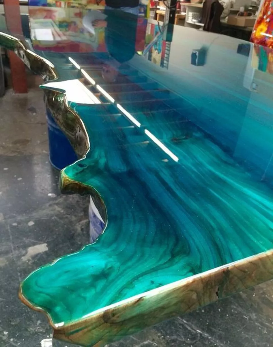 Colourful Designer Metallic Epoxy Resin Dye Pigments for Floors Worktops  Marble