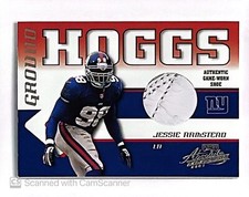 2001 PLAYOFF ABSOLUTE BOSS HOGGS JESSIE ARMSTEAD GAME WORN SHOE /125 GIANTS