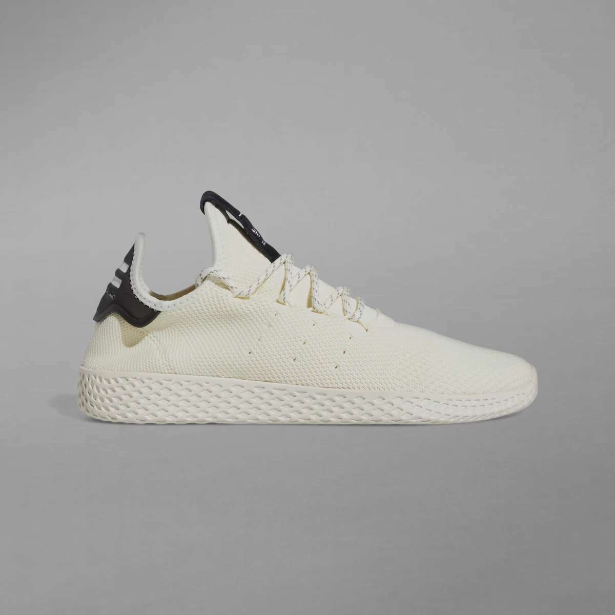 adidas Mens Pharrell Williams Tennis Hu Shoes in OFF White and Core Black