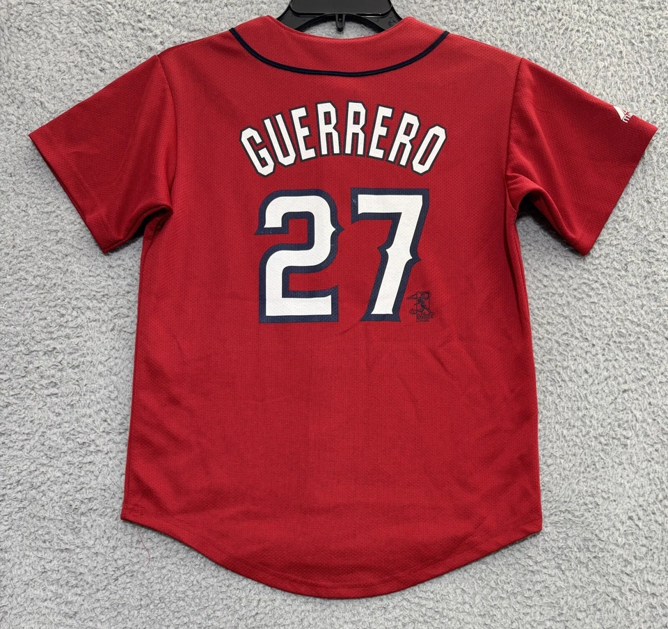 Camiseta vintage majestuosa de los Ángeles de Los Ángeles Vladimir Guerrero jóvenes niños mediana Foto 4 de 4