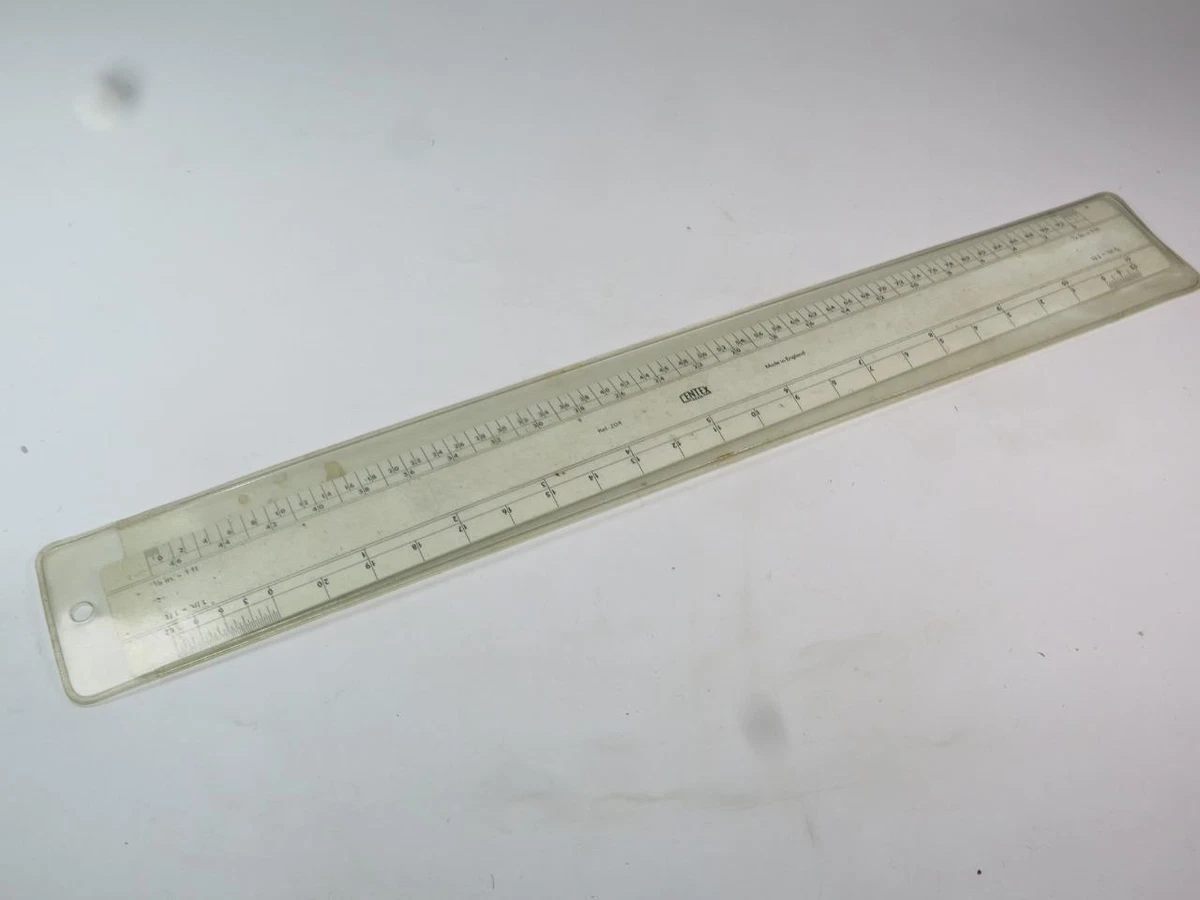 VINTAGE CENTEX Hard Plastic Draughtsman Ruler Ref 204 eBay