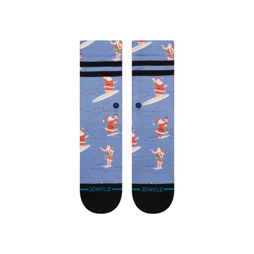 STANCE SURFING SANTA Kid's Crew Socks - BLU - Large (2-5.5) - NWT - Picture 2 of 3
