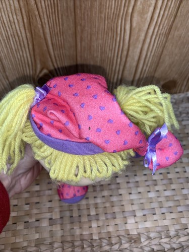 Rugrats Angelica Pickles In Pajamas Plush Doll Vinyl Head 1997 Viacom Mattel 12" - Imagen 7 de 8