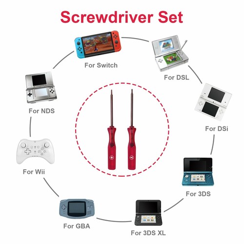 Tri-Wing & Philips Screwdriver Set for GBA NDS DSL Dsi 3DS XL Wii PS4 Controller - Picture 4 of 6
