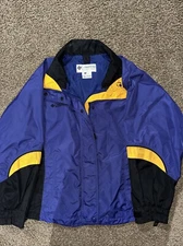 Columbia Lightweight Ski Jacket Bugaboo Outer Shell Blue & YL Nylon Sz W Medium