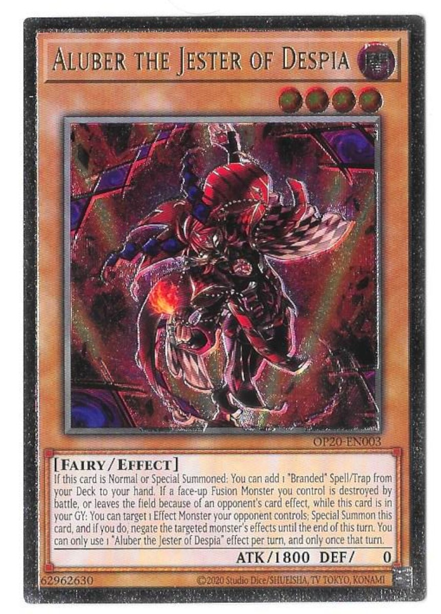 Yu-Gi-Oh! ALUBER THE JESTER OF DESPIA OP20-EN003 Ultimate Rare