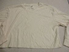 Womens 90 degrees by reflex beige blouse sz l