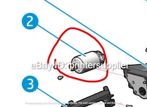 HP CZ309-67153 Schublade Papiereingabemotor NGR PAGEWIDE XL 3900 4200 4500 5000 8000 - Bild 2 von 2