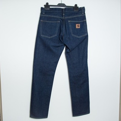 Carhartt WIP Klondike Pant Dark Rinse Denim Jeans 32/32 Größe Top Zustand
