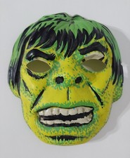 Disfraz Máscara Vintage EL INCREÍBLE CASCO Marvel Plastirama Argentina 1979 ¡Raro!