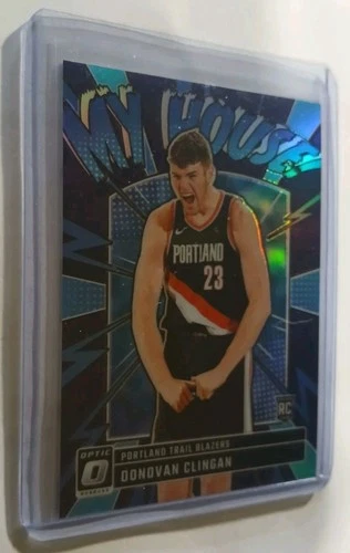 2024-25 Donruss Optic Donovan Clingan My House RC Purple #1 Trail Blazers