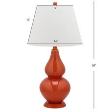 Safavieh CYBIL DOUBLE GOURD TABLE LAMP, Reduced Price 2172779823 LIT4088D-SET2