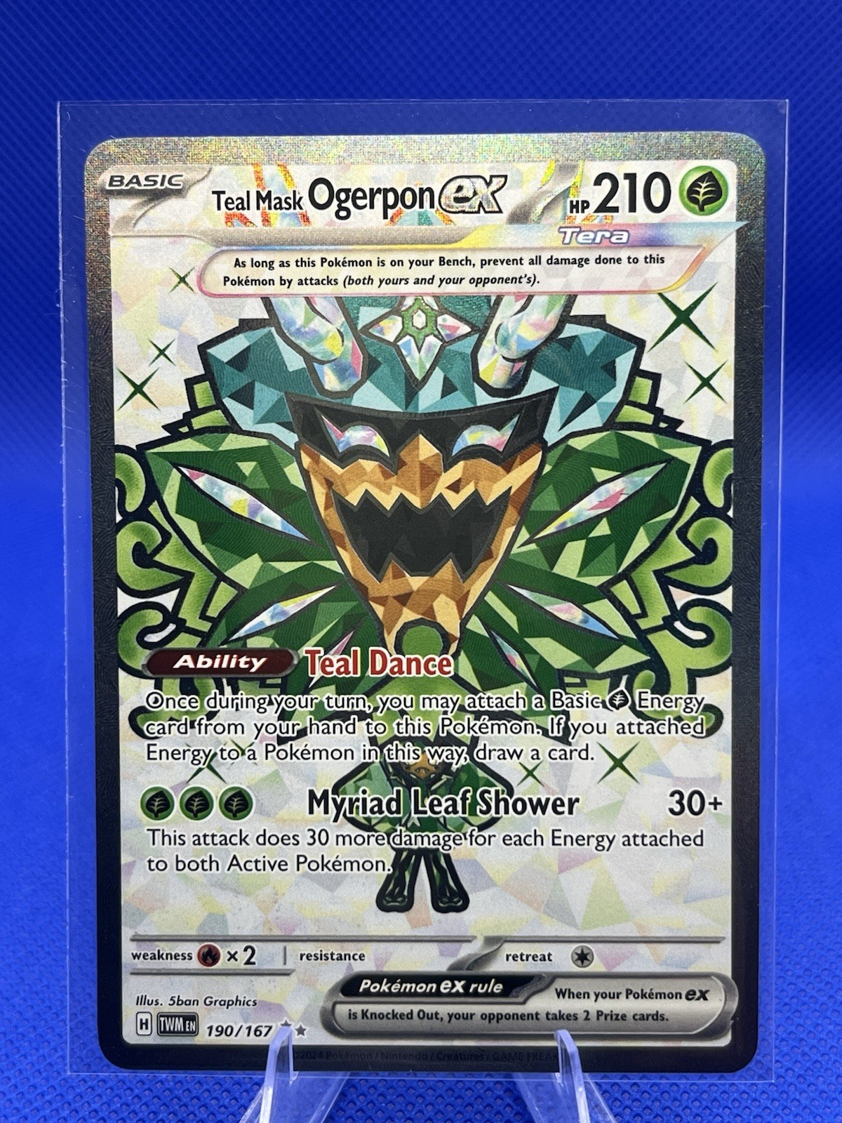 Pokémon TCG Teal Mask Ogerpon ex 190/167 Sv06: Twilight Masquerade (English) -NM
