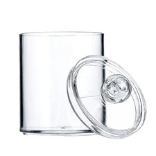 2X(Spender Gläser Bad Halter Aufbewahrung Kanister Klar Kunststoff9181